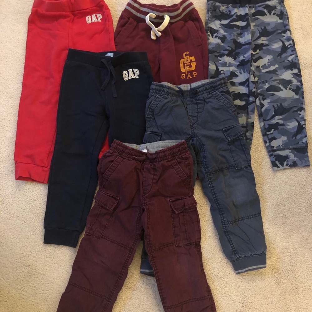 Gap boys size 5t pants lot of 6